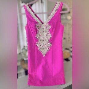 Hot pink/gold Lilly Pulitzer dress